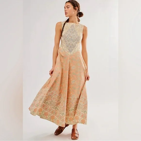 Free People | Dresses | Nwot Free People Malena Maxi Dress M Elegant Neutral Combo | Poshmark Free People | Dresses | Nwot Free People Malena Maxi Dress M Elegant Neutral Combo | Poshmark